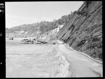 Big Creek - Mammoth Pool - Abutment sand filter on east abutment