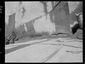 Big Creek - Mammoth Pool - Slush grouting in bottom of cutoff trench