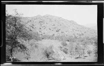 A view of the countryside by the hydro plant of the Tulare County Power Company