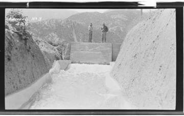 The siphon spillway at the Kaweah #3 Hydro Plant