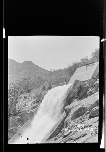 The siphon spillway at the Kaweah #3 Hydro Plant