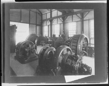 The interior of Tule Hydro Plant