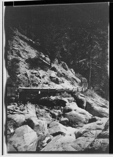 Diversion by a rocky stream