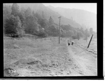 Two men on a rural road