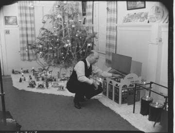 Miniature village & substation model with Glenn Patterson