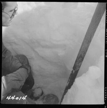 Big Creek, Vermilion Dam - Exposed depth of snow