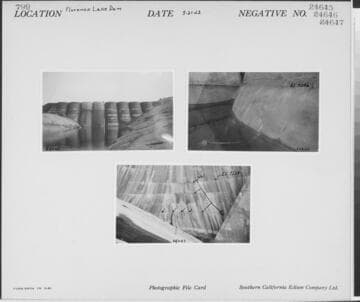 Big Creek, Florence Lake Dam - Pattern cracking