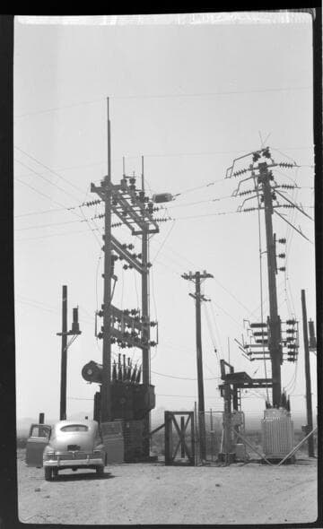 Substation site with OCBs and Transformers on Bolder T/L