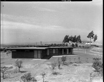 Two homes in a very open setting