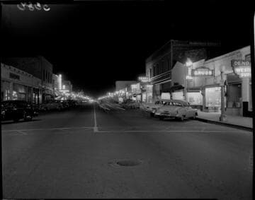 Street Lighting at night in Santa Paula