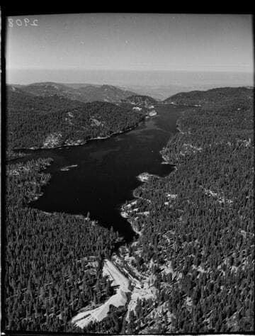 Aerial photo of Huntington Lake