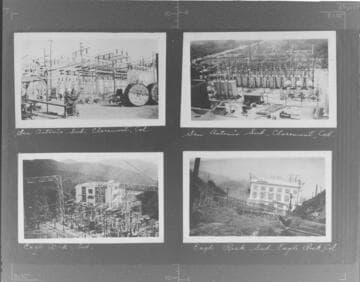 Santiago Substation (2 shots). ; Eagle Rock Substation (2 shots)