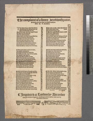 The complaint of a sinner, vexed with paine, desyring the ioye, that euer shall remayne. After W.E. moralized