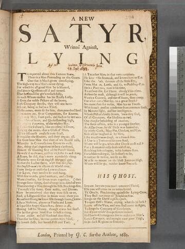 A new satyr, written against, lying