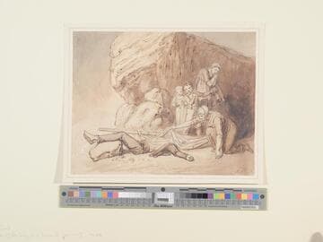 Family Discovering the Body of a Drowned Seaman