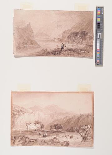 River View with Two Castles