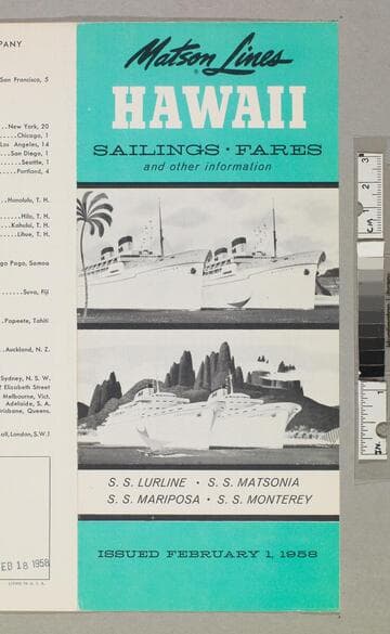 Hawaii sailings - fares and other information