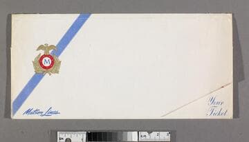 Sailing tickets and holder