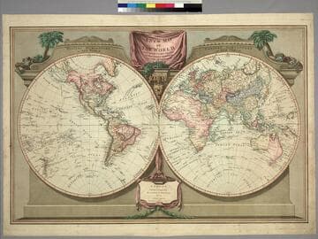 New Map of the World, with Captain Cook's Tracks, his Discoveries and those of the other Circumnavigators