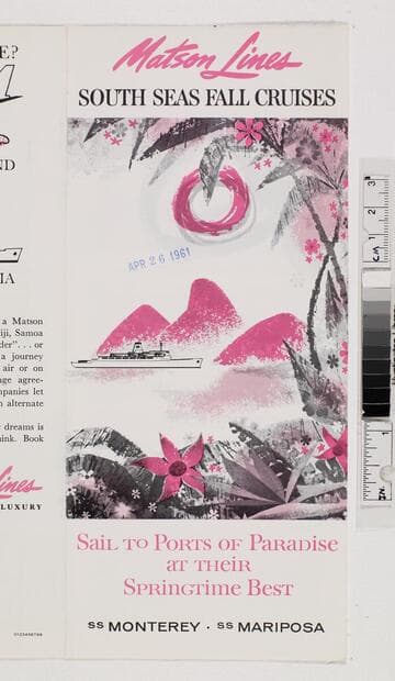 South Seas fall cruises : sail to ports of paradise at their springtime best