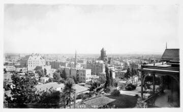 City Hall and Police Station, 2nd St. West of Spring, 1889