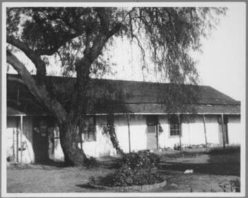 Francis Abila (Avila?) residence, view of rear of house