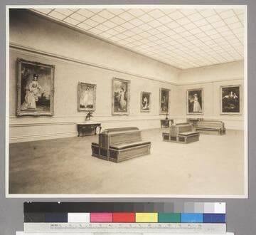 Portrait gallery in the Huntington residence
