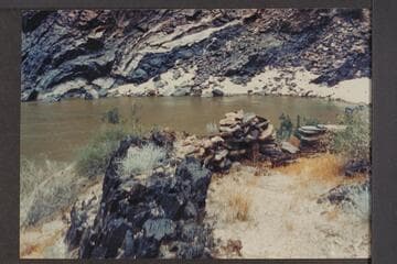 Diggings east side of ravine between Gneiss and Separation