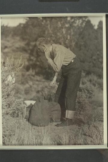 Raymond Armsby en route to Rainbow Bridge to place plaque