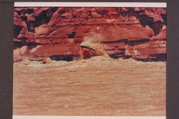 The "Rattlesnake" in Unkar Rapid.  Prel. Bright Angel gauge:  123,800 cfs