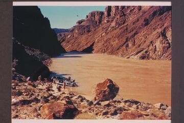 Camp at upper end of Stantons Switching Yard.  Prel. Bright Angel gauge:  June 15:  108,500.  June 16:  103,000