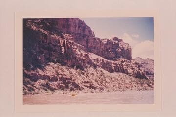 Al Morton's outboard boat in Desolation-Gray