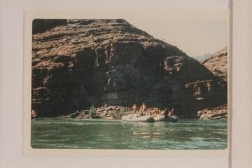 Inflated craft between Little Colorado and Hance Rapid