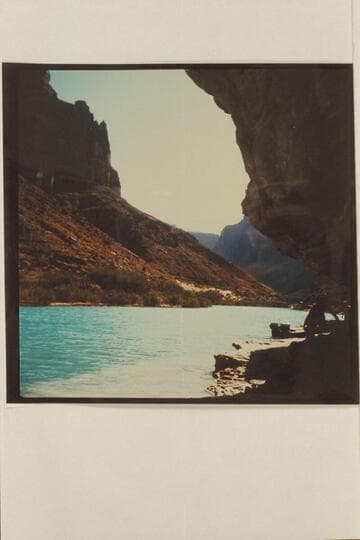The blue water lagoon at the mouth of the Little Colorado, Mile 61