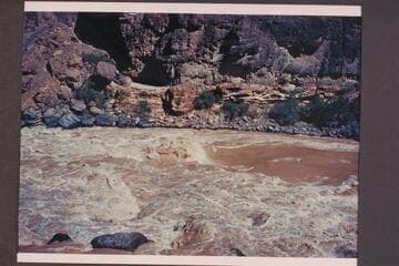 Vulcan Rapids; approximate gauge 36,000 cfs