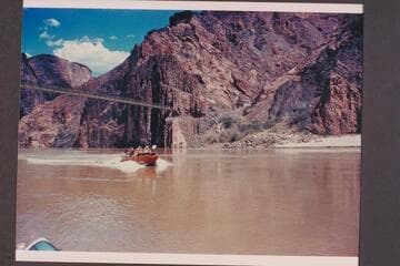 Camera boat at Bright Angel Creek