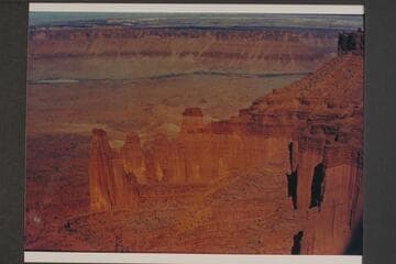 Fisher Towers.  The Colorado River