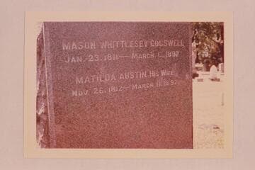 Cogswell family grave in Elyria, Ohio