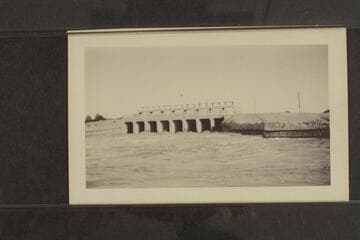 A dam on the Alamo above Salton Sea