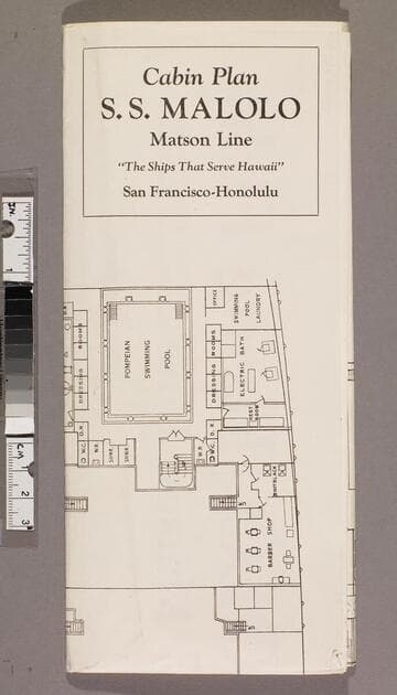Cabin plan S. S. Malolo