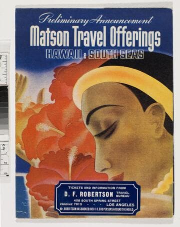 Matson travel offerings : Hawaii & South Seas