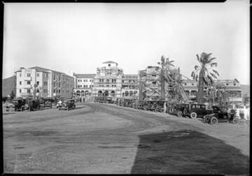 Norconian Resort under construction, Norco. 1928