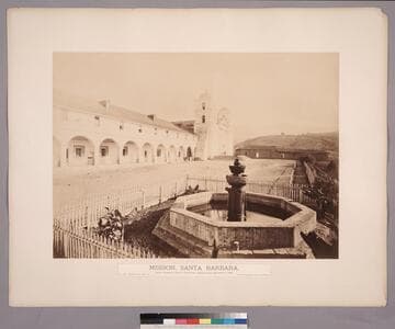 Mission, Santa Barbara. / Santa Barbara County, California, Established December 4, 1786