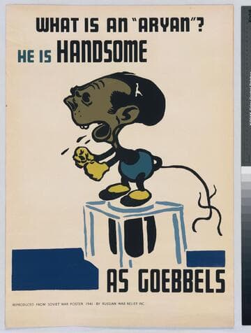 What is an "Aryan"? He is handsome as Goebbels