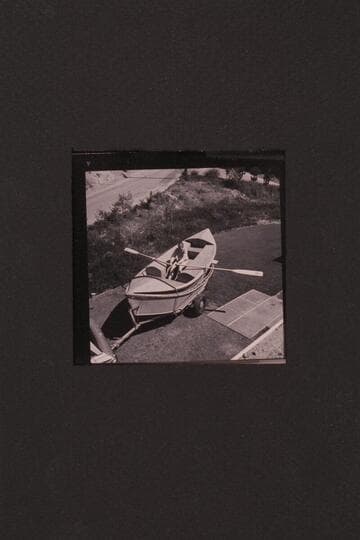 Martin Littons' dory type of skiff built in Oregon.  Shown nested in Reilly's hull