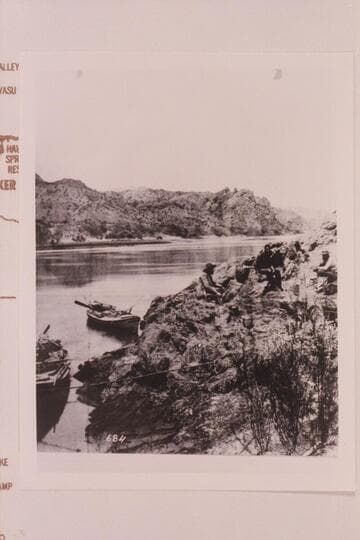 Boats of the Stanton cruise below Eldorado Canyon