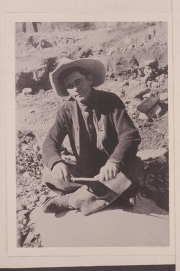 Ray Tankersley. Tankersley was in boat crew which searched for the bodies of the Rangers lost at Horn Creek in 1929, Feb. Packed for Pathe-Bray. Packed for Hydes