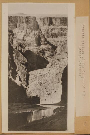 Chematic picture of the Canyon of the "Little Colorado"