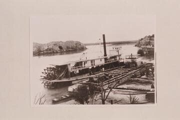 Steamers "Cochan" and "Searchlight" and loaded barge; Yuma