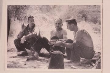 Charles Larabee; Buzz Holmstrom; Norm Nevills. Pats Hole